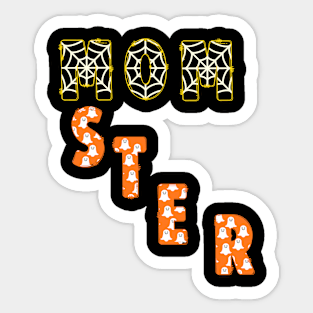 Momster Funny Halloween for Mom gifts Sticker